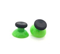 2 x 3D Analog Thumb Stick Joystick Thumbstick Cap Cover for Xbox one Slim S Controller Replacemnet (Green-Black)