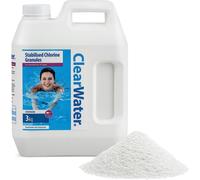 (2 x 3kg Chemical) 3kg Clearwater Chlorine Granules Water Treatment Swimming Pool Chemicals & Spa