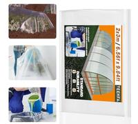 2 x 3M Heavy Duty Polythene Plastic Sheeting Thickened Plastic Dust Sheets Clear Garden Grow Polythene Cover Sheets for Gardening Insulation Building Rubble Protection Painting Furniture