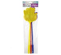 2 X 3PC Fly SWATTERS SWAT Bug Mosquito WASP SWATTER Long Handle Indoor Outdoor