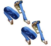 2 x 4 Metre x 25mm Heavy Duty Ratchet Strap Tie Down Lashing Straps 0.4 Ton