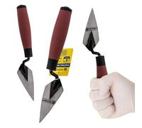2 X 4" Pointing Trowels - Handle Soft Grip | Brick Jointer, Bricklayer Bricklaying, Brick Work Trowel, 4 Inch Strong & Durable, Long Lasting New