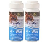 2 x 4 Way BROMINE CHLORINE 100 Test Strips AQUASPARKLE Hot Tub