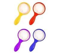 2 X 4 x Magnifying Glass Assorted Colours