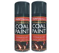 2 x 400ml High Heat Temperature 600c Black Coal Stove Wood Burner