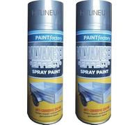 2 x 400ML Metal Paint Galvanised Effect Spray Paint High Density Repair & Protect Metal Paint Outdoor Spray