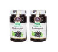 2 x 430g No Added Sugar Blackcurrant Jam Diabetic Friendly