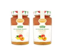 2 x 430g No Added Sugar Peach Jam Diabetic Friendly