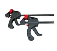 2 x 450mm 18" Wood Working F Clamp Bar Clamps Grip Ratchet Quick Release Squeeze
