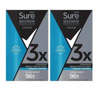 2 x 45ml Sure Men Maximum Protection Anti-Perspirant Deodorant Cream Stick Pack