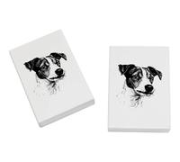 2 x 45mm 'Jack Russel Terrier' Erasers/Rubbers (ER00039511)