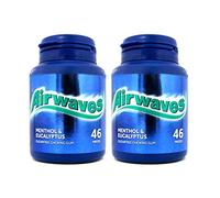 2 x 46 pieces Menthol Eucaliptus Chewing Bubble Gum Fresh Flavour Sugar FREE Snack