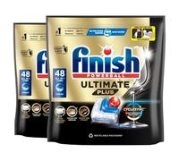 2 x 48 Finish Ultimate Plus All In One Dishwasher Tablets Fresh 96 Tabs Total