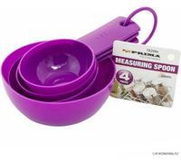 2 X 4Pc Plastic Measuring Spoon Set Cooking Baking Kitchen Measure Tool