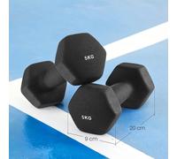 2 x 5 kg Dumbbells