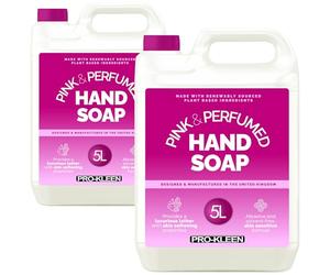2 x 5 Litres Pro-Kleen Luxury Pearlised Pink Perfumed Soap