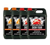 2 x 5 Litres Pro-Kleen Watermelon Snow Foam with Wax and 2 x 5 Litres Orange Snow Foam with Wax