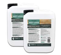 (2 x 5 Litres) Smartseal Natural Stone Sealer - Wet Look Finish - Professional Grade, Easy To Apply Sealer - Durable Gloss Sealer for Sandstone, Limestone & Slate