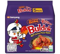 Samyang Hot Chicken Ramen Noodles (Habanero Lime Flavour) - 5 x 135g Packets