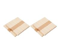 2 x 50 Lollipop Craft Sticks (Natural or Colored) (Natural) by ark Craft (Pack of 2)