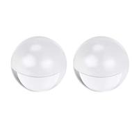 2 x 50 mm Acrylic Ball Clear/Transparent Plexiglass Sphere Ornament Solid Balls 2 Inches for Indoor Decoration