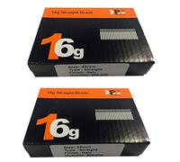 (2 x 500) 1000 Nail - Size 45mm 16g Straight - Compatible with Dewalt,Paslode,Hitachi ((2 x 500) 45mm)