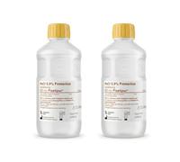 2 x 500 ml - PLASTIPUR - NaCl 0.9% - sterile isotonic Saline Solution - Saline Solution Baby - Saline Solution Wound Cleaning - Saline Solution for Nose Eyes