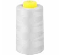 2 x 5000 Yards Cones Sewing Thread Polyester, OVERLOCKING 120s Spun (Silver 285)