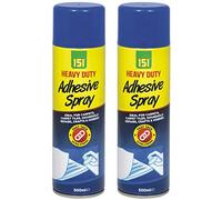 2 x 500ml Adhesive Carpet Glue Spray for Multi Use Card Paper Carpet Foam Fabric Can