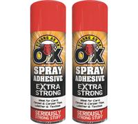 2 x 500ml Adhesive Spray Strong for Card Carpet tiles Extra Strong
