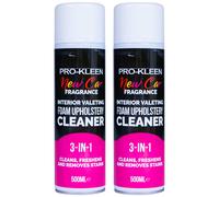 (2 x 500ml) Interior Car Upholstery Foam Cleaner New Car Scent