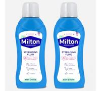 2 x 500ml Milton Sterilising Fluid - Anti-Germ Cold Water Steriliser for Baby Bottles, Breast Pumps, Toys & Surfaces