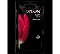 2 X 50g (gram) DYLON FABRIC DYE FOR HAND USE - IDEAL FOR DYEING SMALL ITEMS SUCH AS SOCKS, VESTS, SHORTS ETC - A VARIETY OF COLOURS/SHADES AVAILABLE INCLUDING BLACK, BLUE, GREEN, PINK, YELLOW, ORANGE, BROWN, PURPLE, RED, NAVY AND GREY (TULIP RED 36)
