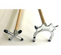 2 x 57 2 Piece Pool/Snooker Cues with CHROME CROSS & SPIDER/Bridge Rests