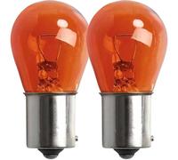 2 x 581 PY21W Car Bulbs - Indicator Bulbs 12V 21W BAU15S, Orange | PY21W Indicator Bulb for Turn Signal Car Lights, Bulbs & Indicators - TWIN PACK
