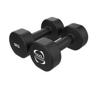 2 x 5KG Neoprene dumbbells Black