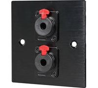 2 x 6.3mm Jack Socket Wall Plate