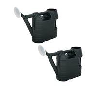 2 x 6.5L Garden Green Watering Can with Removable Rose Sprinkler