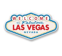 2 x 60cm Large USA Las Vegas Vinyl Sticker Wall Art Travel America Car Fun #4903 (60cm Wide x 30cm Tall.)