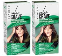 2 x 60ml Clairol Color Crave Semi Permanent Hair Colour - Emerald