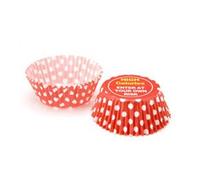 2 x 60pk Eddington Large Bakin Cup Cake Cupcake Muffin Case Red White Polka Dot