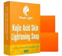 2 x 65G Peak Light Kojic Acid Skin Lightning Soap Face Bar-Targets Dark Spots Gently heals acne impurities and eliminates red spots and scars