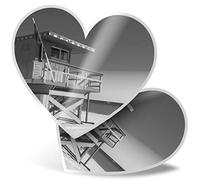 2 x 7.5cm He Stickers - South Beach Miami Florida Lifeguard Decals 37474