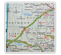 2 x 7.5cm Square Vinyl Stickers - Dartmoor Forest National Park UK GB Decals 44850