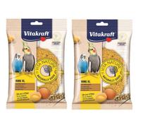 2 X 70G VITAKRAFT NATURE RING XL BUDGIE COCKATIEL BIRD CAGE HANGING TREAT MILLET