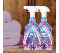 2 x 750ml Astonish Oxy Active Fabric Stain Remover Spray - Pink Blossom Scent (Total 1500ml)