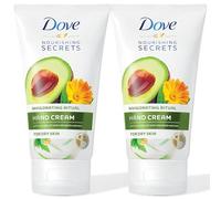 2 x 75ml Dove Nourishing Secrets Invigorating Ritual Hand Cream with Avocado Oil & Calendula Extract For Dry Skin