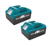 2 x 8000mAH Batteries with LED Indicator, 2 Pack 18V 8.0Ah Li-lon Replace for Makita 18V BL1830 BL1840 BL1850, for 18V Cordless Tools