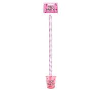 2 x 80cm Hen Party Shot Glass (Necklace)