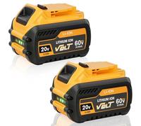 2 X 9.0Ah 18V/60V FlexVolt XR Large Capacity Battery for Dewalt Battery | DCB609 DCB606 DCB612 DCB184 DCB546 DCB200 DCB201 DCB182 Lithium-ion Battery with LED Indicator